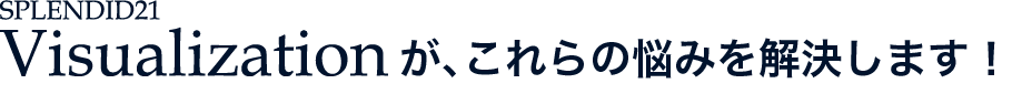 Visualizationが、これらのお悩みを解決します!